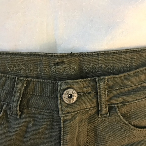 Tilly’s Olive Green Shorts with Crochet Detailing - Picture 6 of 12